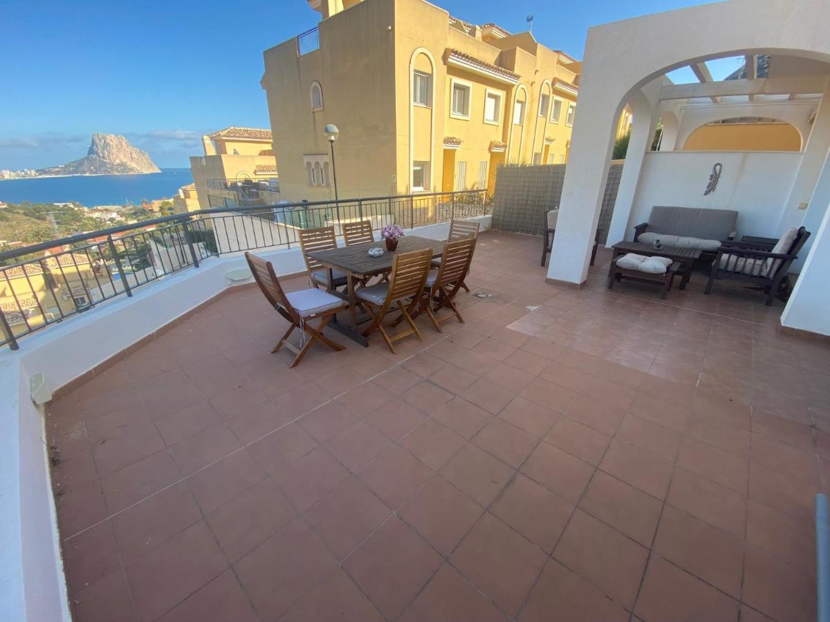 Chalet Adosado Con Vistas Al Mar Calp Exterior foto